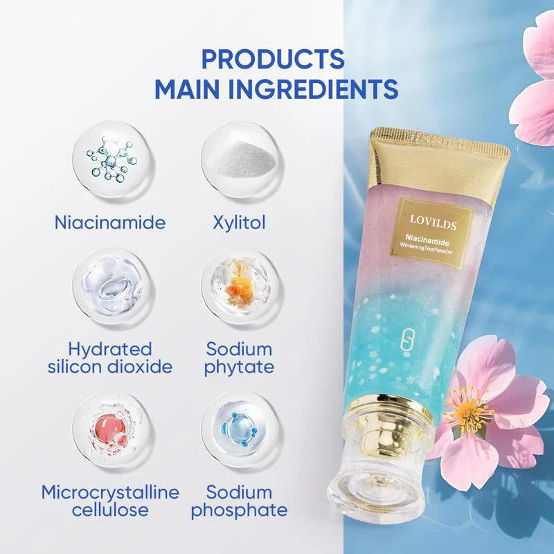 š„Final 3 Hours: 60% OFF LOVILDSĀ® Nicotinamide Whitening Toothpaste