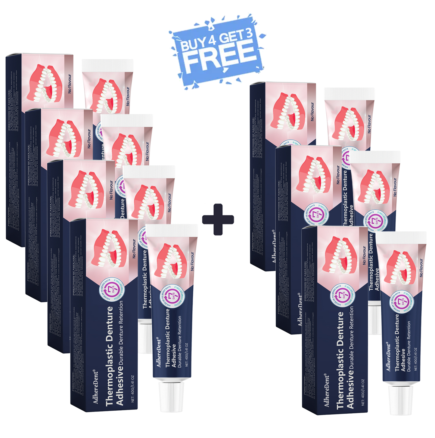 AdhereDent® Thermoplastic Denture Adhesive ⏳ Durable Denture Retention