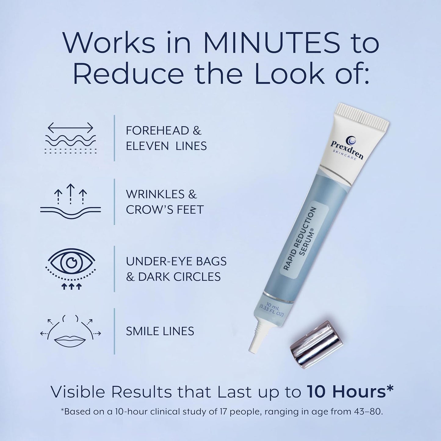 🌟 Prexdren® Rapid Reduction Eye Serum — Instantly reduces eye bags, wrinkles, and dark circles