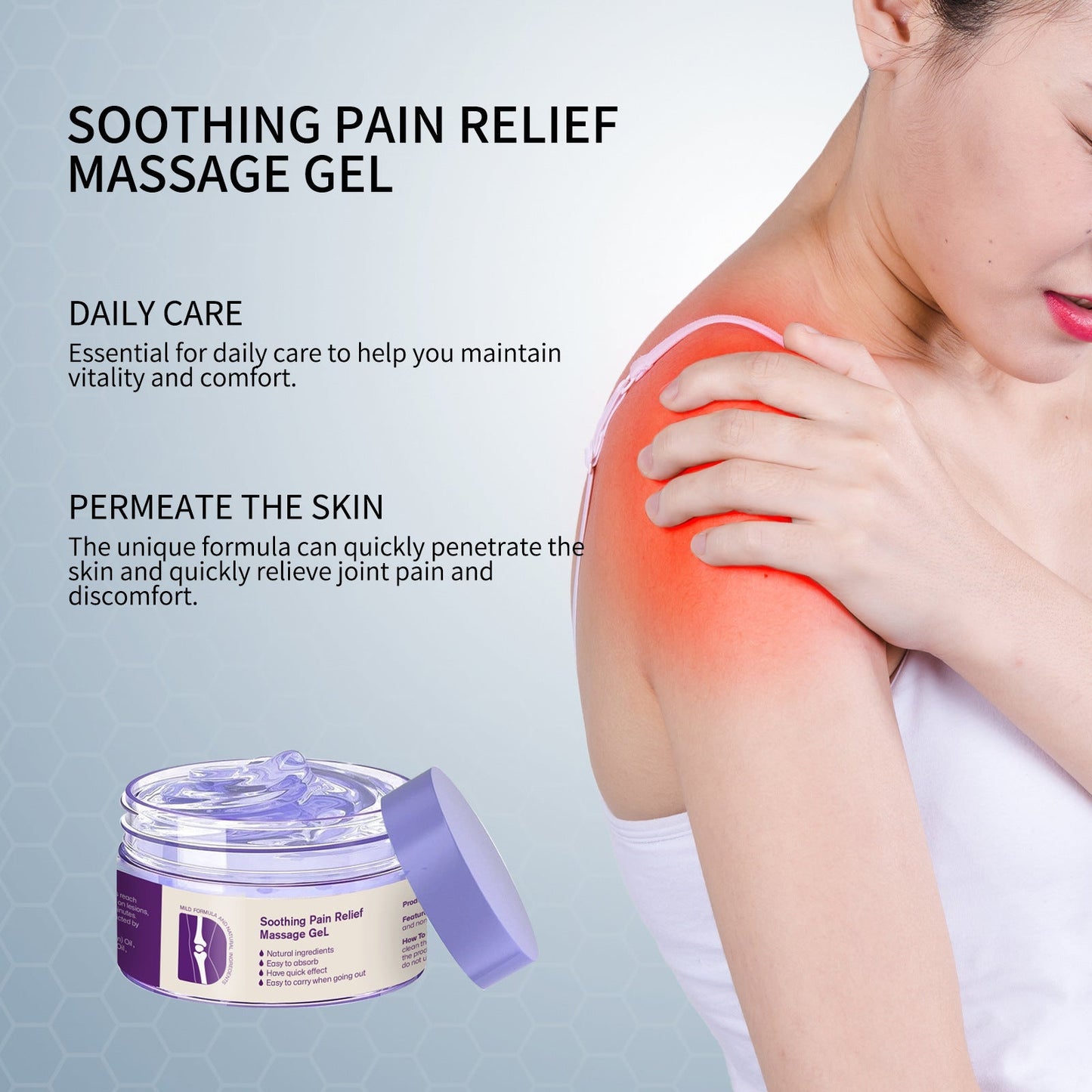 Joint Pain Treatment Gel – Turmeric Extract, Emu Oil, Chondroitin, & Natural Herbal Ingredients for Joint Health and Pain Treatment