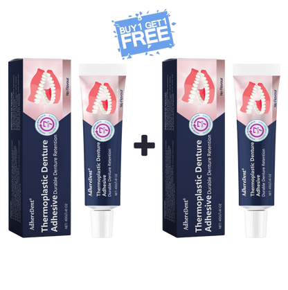 AdhereDent®  Thermoplastic Denture Adhesive ⏳ Durable Denture Retention