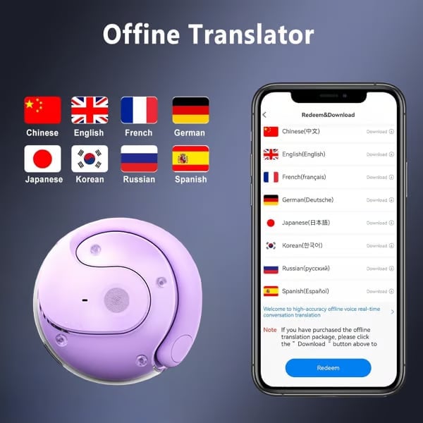 🏆LAST DAY SALE 60% OFF⏰AI Translation T26  Pro Wireless Bluetooth Translation Earbuds